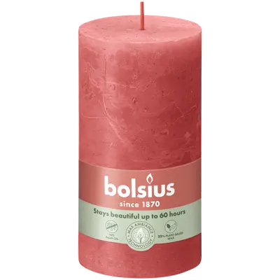 Bolsius Stompkaars rustiek 13x6,8cm Blossom pink