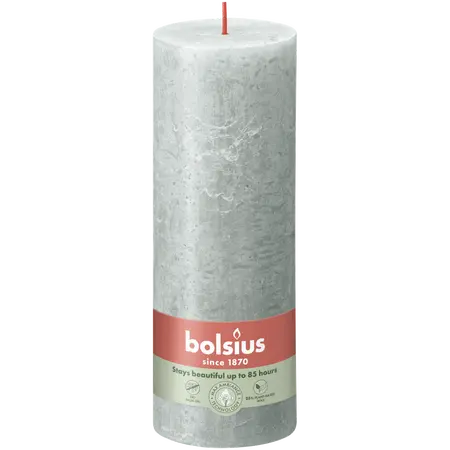 Bolsius Stompkaars rustiek 19x6,8cm Jade green