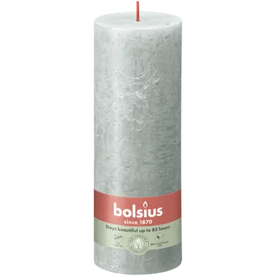 Bolsius Stompkaars rustiek 19x6,8cm Jade green