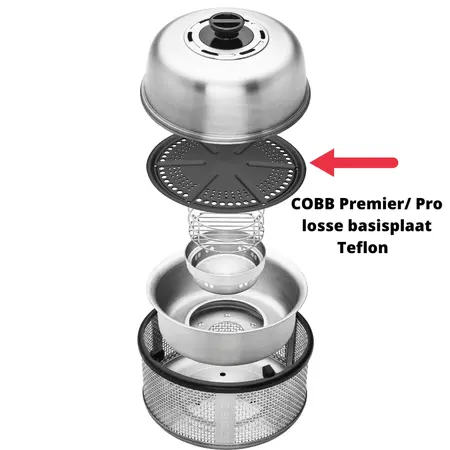 Cobb Premier/Pro losse basisplaat Teflon® - afbeelding 2