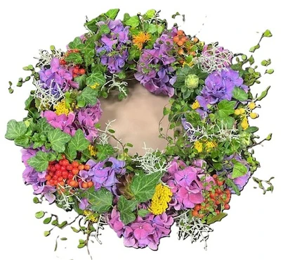 Krans (30cm) lila op schaal