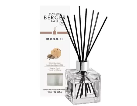 Alliance Vert / Cèdre du Liban 125ml Parfumverspreider met sticks - Lampe Berger