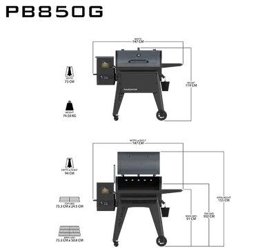 Pit Boss Navigator 850 houtpellet grill - afbeelding 5