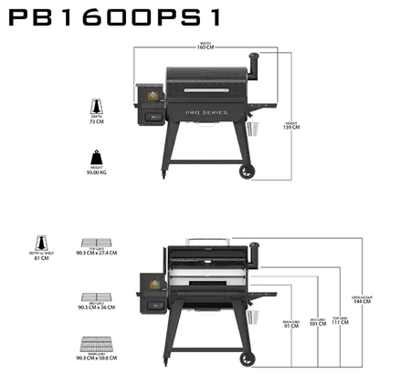 Pit Boss Pro series 1600 houtpellet grill - afbeelding 6