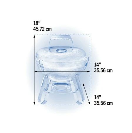 Premium houtskool kettle. d37cm - afbeelding 3