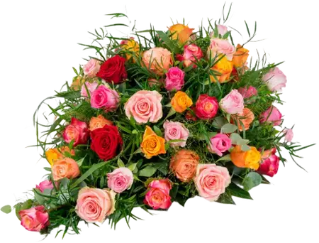 Rouwarrangement Druppel Mix Rozen (60cm)